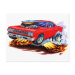 1968-69 Roadrunner Red Car Post Card