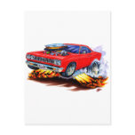 1968-69 Roadrunner Red Car Postcard