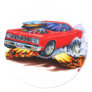 1968-69 Roadrunner Red Car Sticker