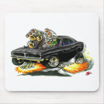 1968-70 Charger Black Car Mousepads