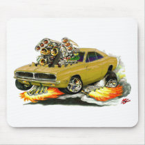 1968-70 Charger Gold Car Mousepad