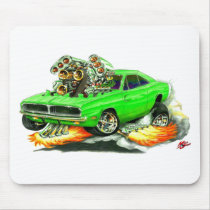 1968-70 Charger Lime Car Mouse Pad