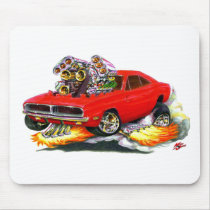 1968-70 Charger Red Car Mouse Pads
