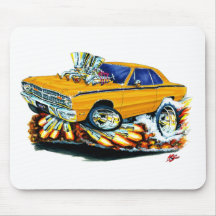 1968-71 Dodge Dart Orange Car Mousepad