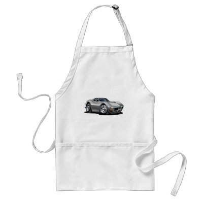 1968-72 Corvette Silver Car Apron by maddmaxart