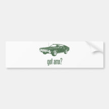 1968 AMC AMX BUMPER STICKERS