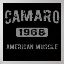1968 Camaro American Muscle Poster