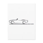 1968 Camaro Convertible BLK Post Cards
