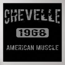 1968 Chevelle American Muscle Poster