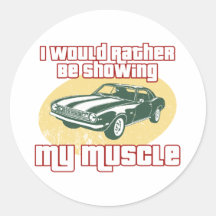1968 Chevrolet Camaro Z28 Round Sticker