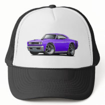 1968 Coronet RT Purple-Black Double Hood Scoop Car Trucker Hats