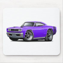 1968 Coronet RT Purple-Black Double Hood Scoop Car Mouse Pads
