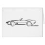 1968 Corvette Convertible BLK Greeting Cards