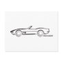1968 Corvette Convertible BLK Postcard