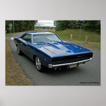 1968 dodge charger 440 magnum print
