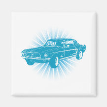 1968 Ford Mustang Coupe Refrigerator Magnet