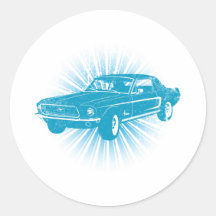 1968 Ford Mustang Coupe Stickers