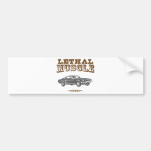 1968 Ford Mustang Fastback Bumper Stickers