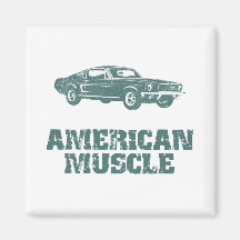 1968 Ford Mustang Fastback Fridge Magnet