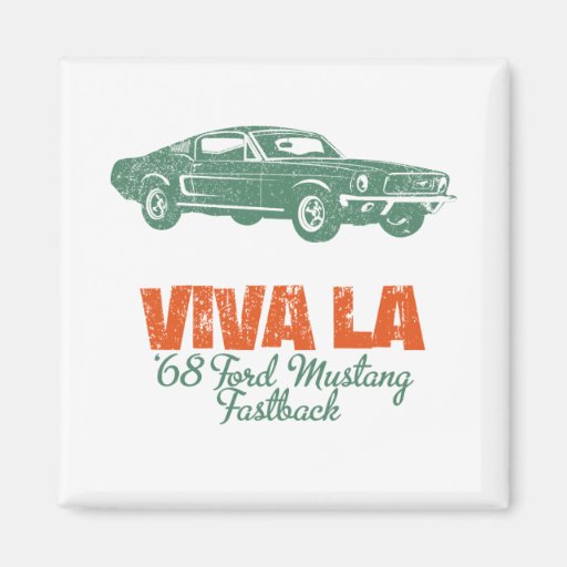 1968 Ford Mustang Fastback Fridge Magnets