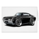 1968 Olds 442  Black Car Greeting Cards