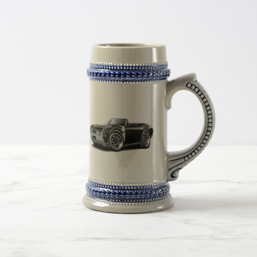 1968 Olds 442  Black-White Convertible Coffee Mugs