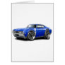 1968 Olds 442 Blue-White Car Card