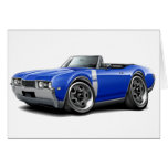1968 Olds 442 Blue-White Convertible Cards
