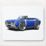 1968 Olds 442 Blue-White Convertible Mousepads