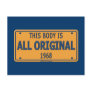 1968 Original Car Body Post Card