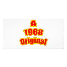 1968 Original Red Photo Greeting Card