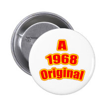 1968 Original Red Pinback Button