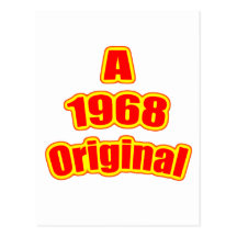1968 Original Red Post Card