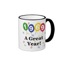 1969 A Great Year Birthday Mugs