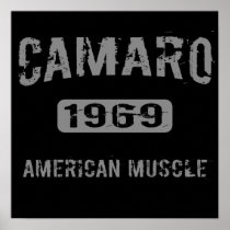 1969 Camaro American Muscle Poster