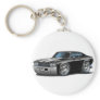 1969 Chevelle Black-White Car Key Chain