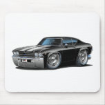 1969 Chevelle Black-White Car Mouse Pad