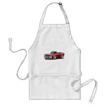 1969 Chevelle Maroon-White Convertible Aprons