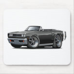 1969 Coronet RT Black-White Convert Mousepad