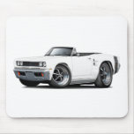 1969 Coronet RT White-Black Convert Mouse Pads