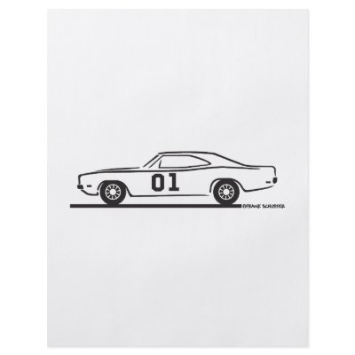 1969 Dodge Charger General Lee Flyer Design by frengi