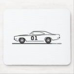 1969 Dodge Charger General Lee Mousepad