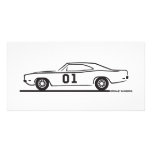 1969 Dodge Charger General Lee Photo Card Template