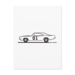 1969 Dodge Charger General Lee Postcards