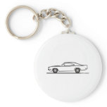1969 Dodge Charger Keychain