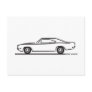 1969 Dodge Charger Post Card