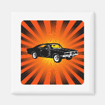 1969 Dodge Charger R/T SE Refrigerator Magnet