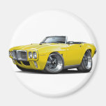 1969 Firebird Yellow Convertible Fridge Magnets