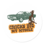 1969 Ford Torino Talladega Round Sticker