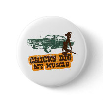 1969 Plymouth Road Runner Button